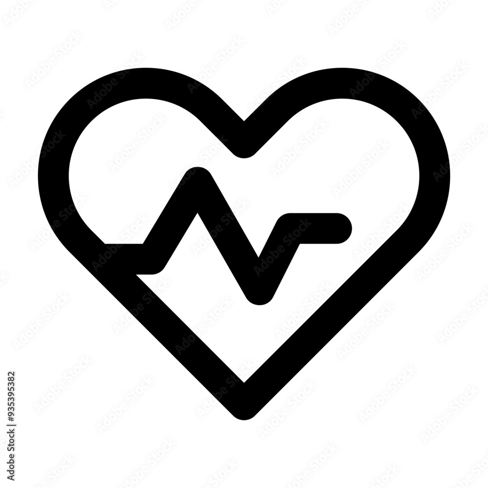 heart rate line icon heart rate line icon