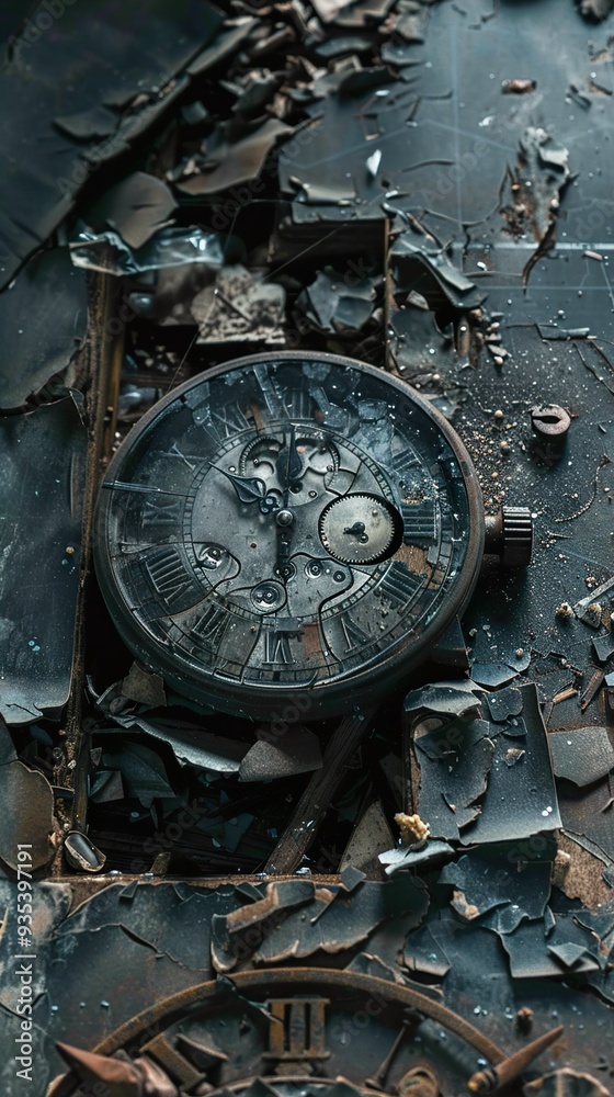 Time's Silent Tick: A Broken Clock in Decay Time's Silent Tick: A Broken Clock in Decay