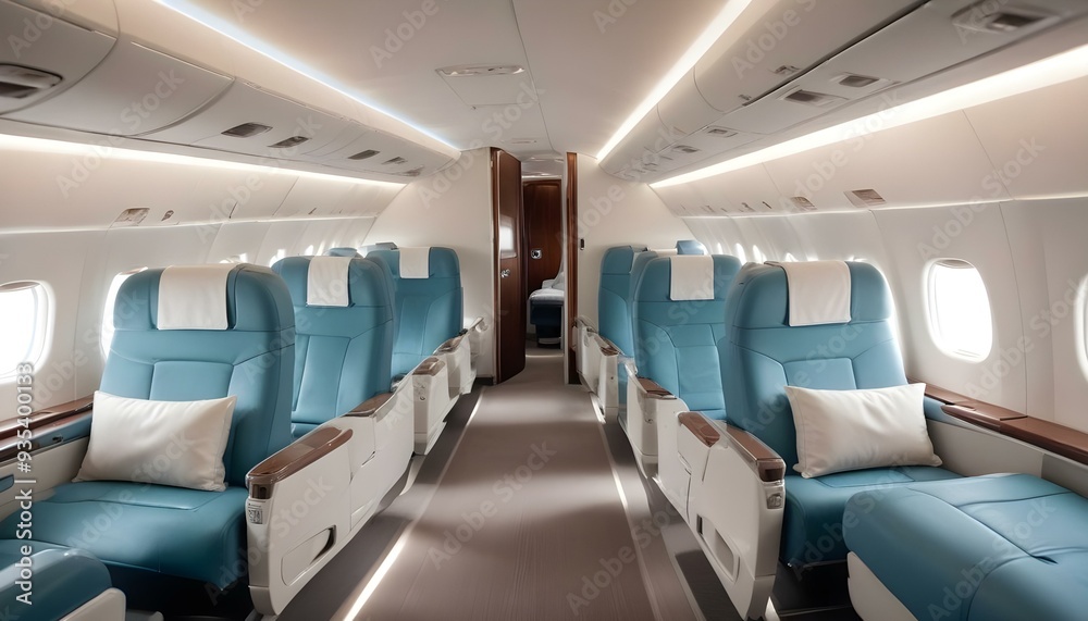 Clean airplane interior Clean airplane interior