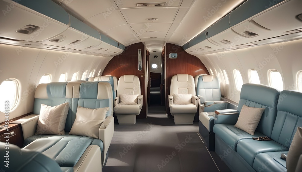 Clean airplane interior Clean airplane interior