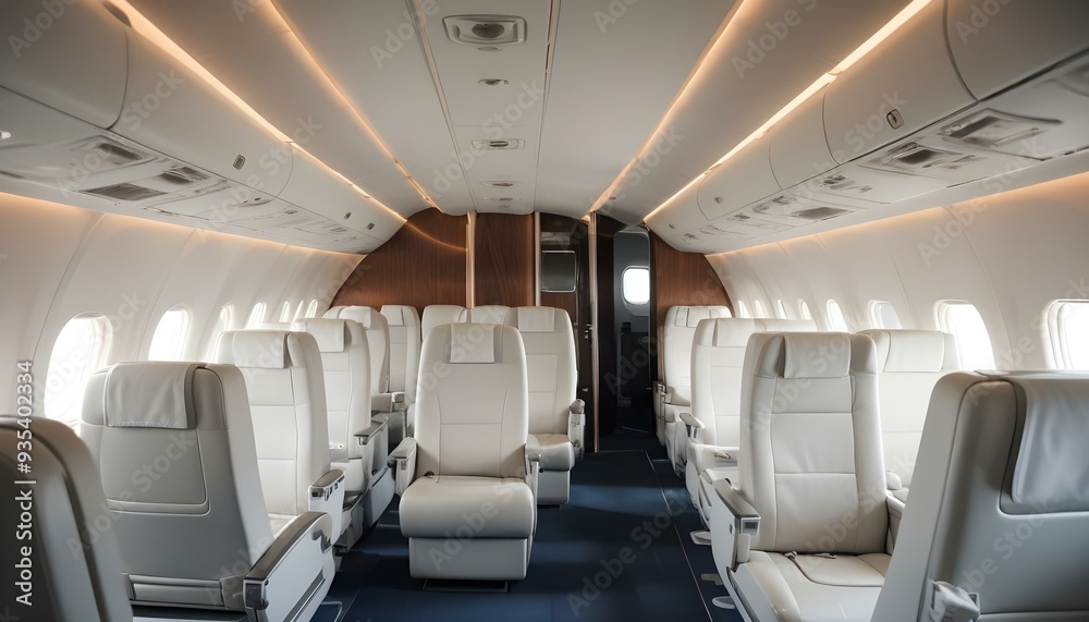 Clean airplane interior Clean airplane interior