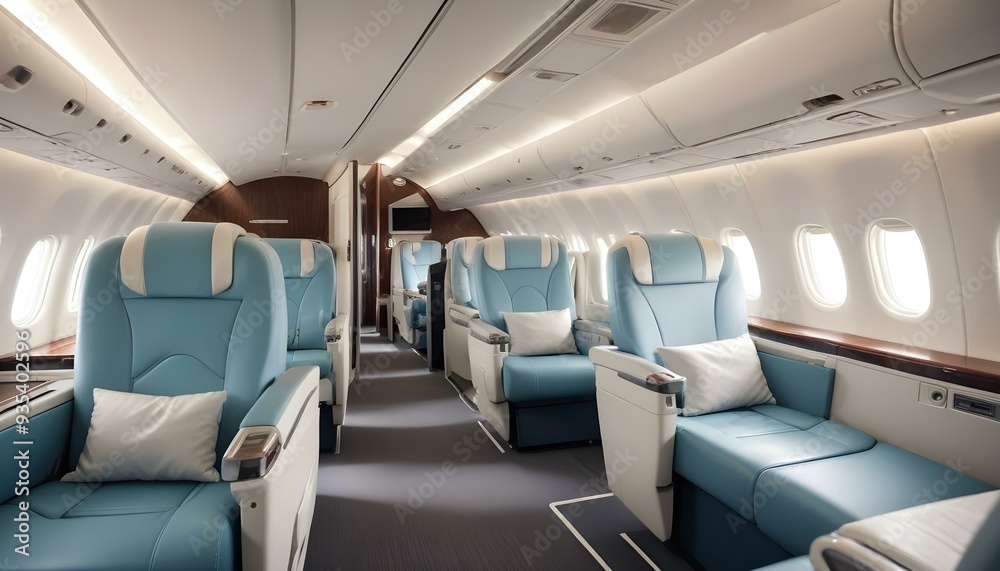Clean airplane interior Clean airplane interior