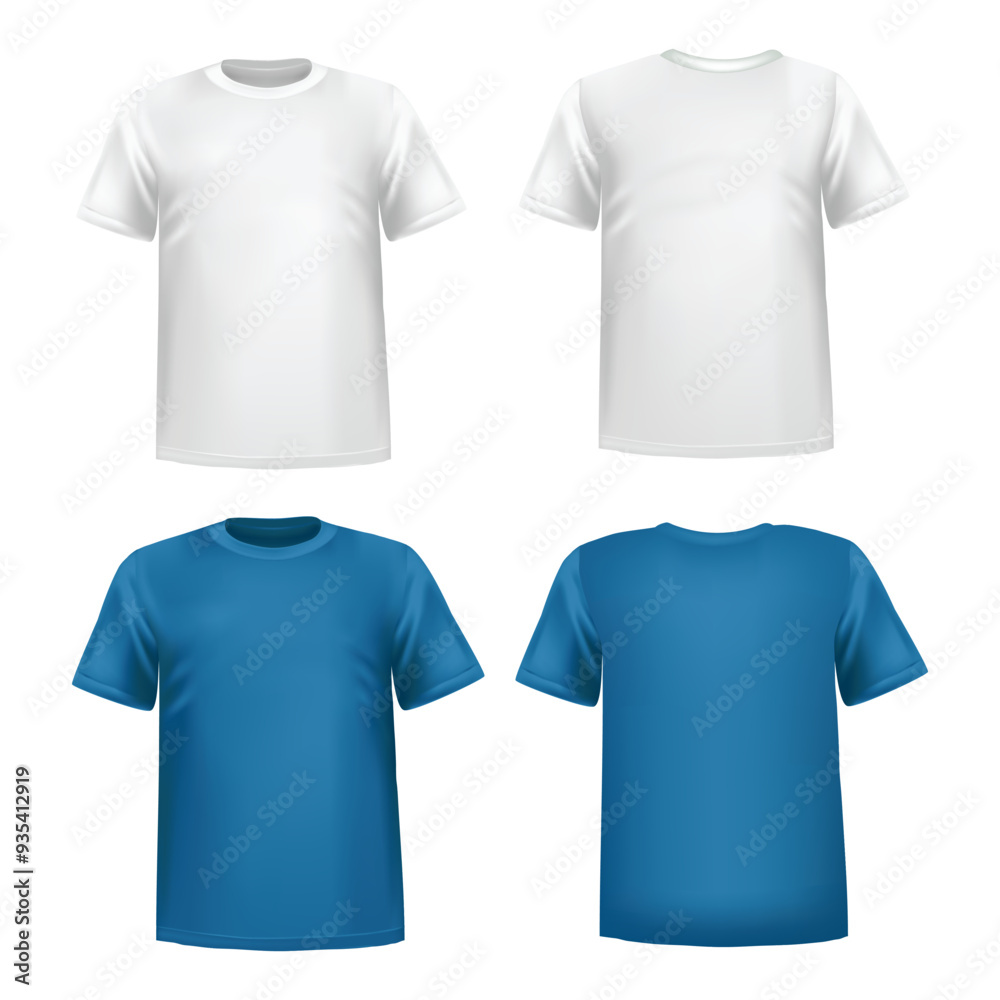 Fototapeta premium T-Shirt whiter and blue