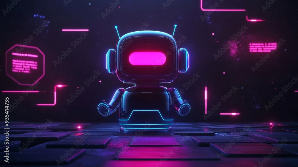Neon Robot. Neon Robot.