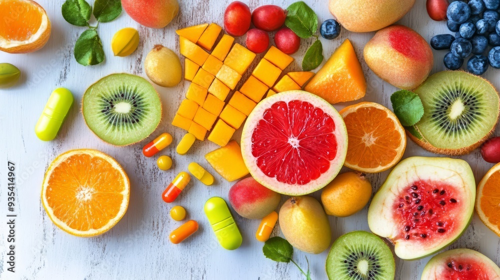 Vitamins are a group of substances that are needed for normal cell function, growth, and development. There are 13 essential vitamins. Vitamins are a group of substances that are needed for normal cell function, growth, and development. There are 13 essential vitamins.