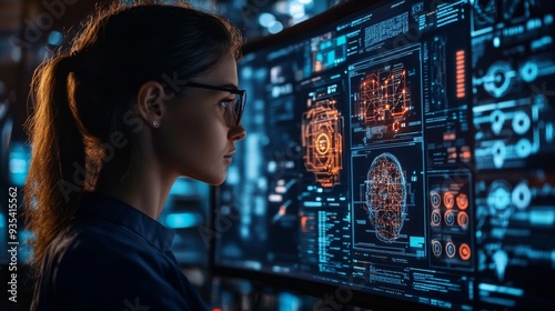 Woman Code Hacker.