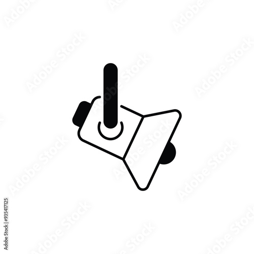 focus light icon design with white background stock illustration