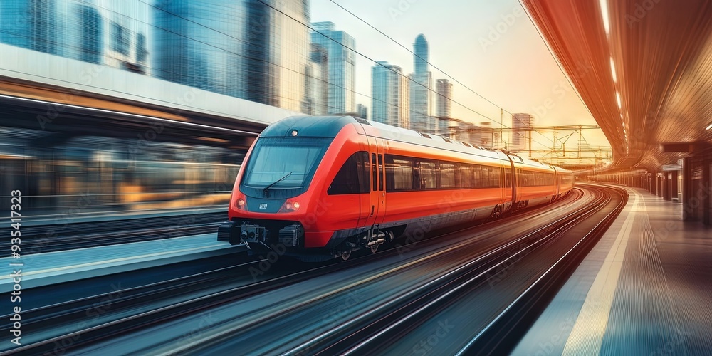 Fototapeta premium commuter train