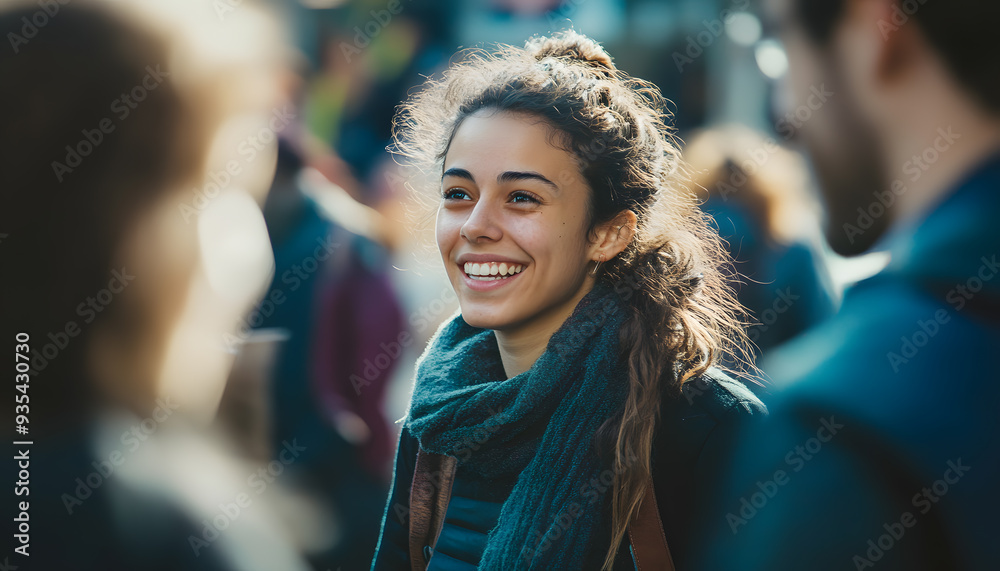 Fototapeta premium everyone is talking happily