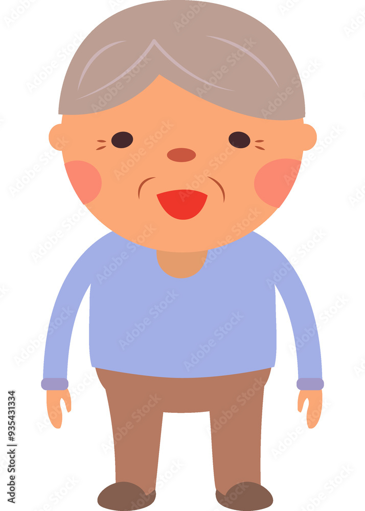 transparent background illustration-lovely elder transparent background illustration-lovely elder