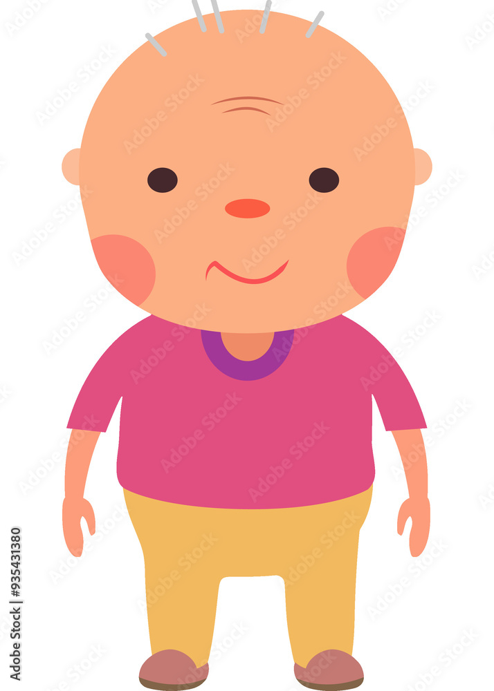 transparent background illustration-lovely elder transparent background illustration-lovely elder