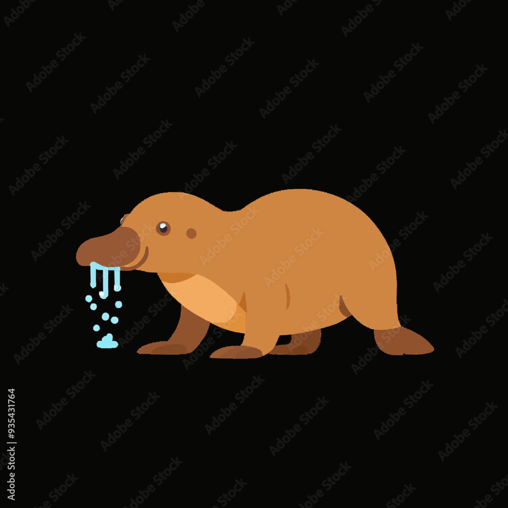 Fototapeta premium Platypus drool animal mammal duckbill