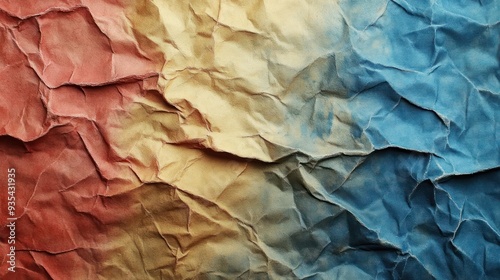 Wallpaper Mural A close-up of textured, colored paper with a variety of hues. Torontodigital.ca