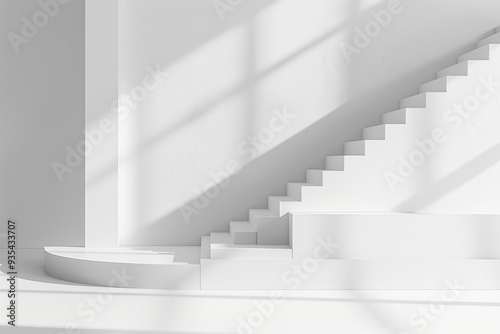 The beauty of minimalist architecture, with clean lines and monochromatic shades. Generative AI