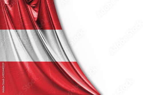 Obraz na płótnie Austrian flag on transparent background. Png