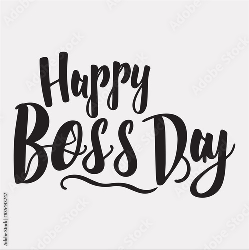 Boss's Day Vector silhouette illustration icon on a white background