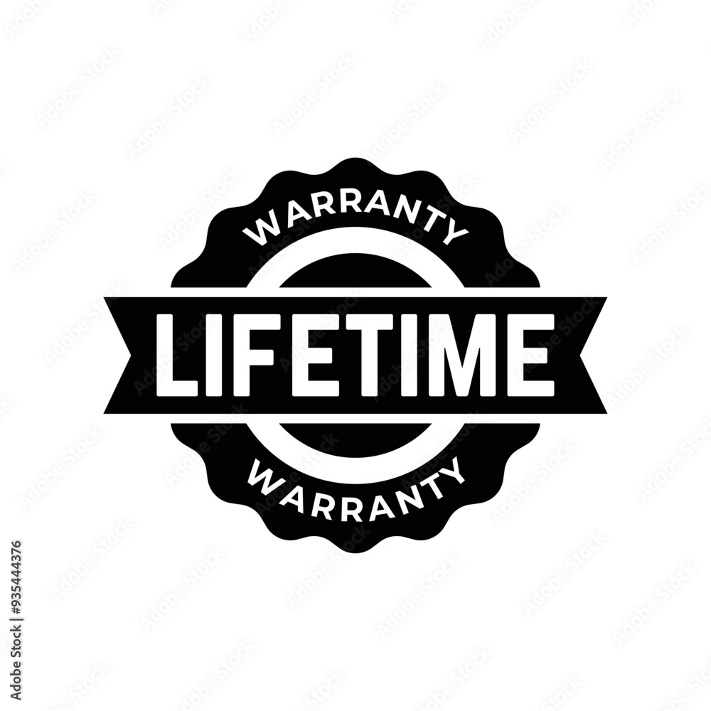 Set of Lifetime Warranty Stamp, Imprint, Seal Template in flat color. Vector Stock Illustration Set of Lifetime Warranty Stamp, Imprint, Seal Template in flat color. Vector Stock Illustration