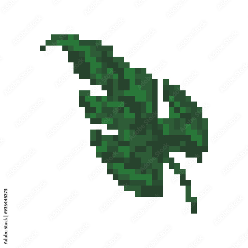 nature leaf plant pixel art