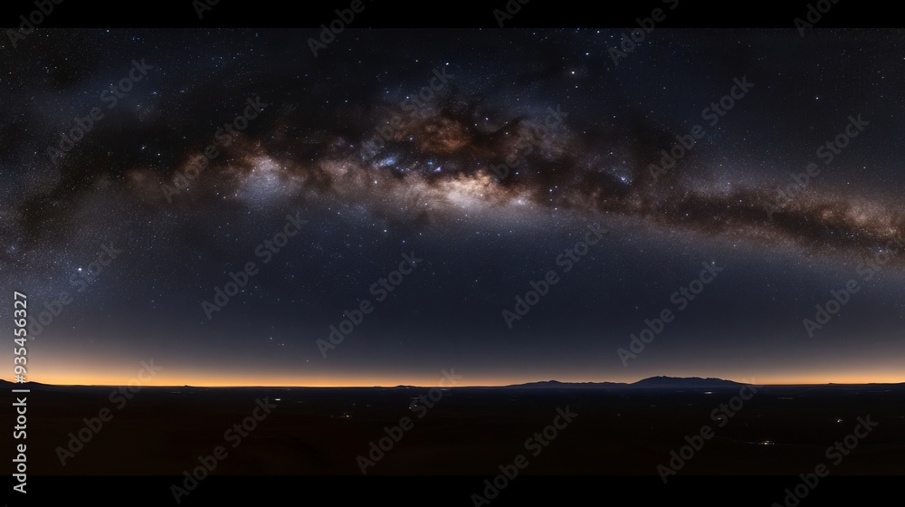 Fototapeta premium An atmosphere of darkness and clarity allows there to be countless stars in the night sky