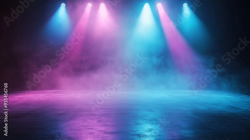 Wallpaper Mural A nighttime light show in a mysterious atmosphere Torontodigital.ca