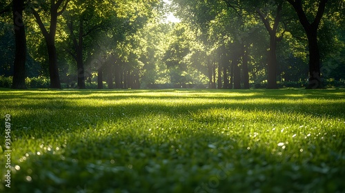 Sunlit Forest and Grass