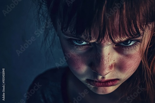 The cry of a young child symbolises conflict and strife within the family and symbolizes family strife and conflict.