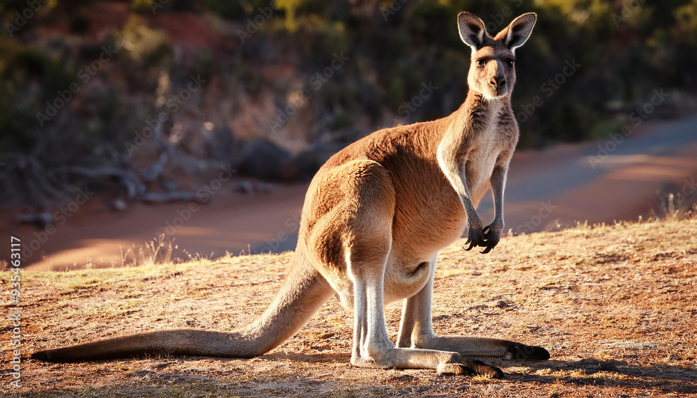 a Kangaroo, Highlighting Its Unique Features and Natural Habitat