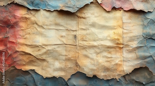 vintage newspaper texture weathered and aged paper with yellowed patina intricate fibrous details and subtle creases creating nostalgic grunge aesthetic