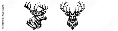Wildlife and Shopping Cart Stock Photos: Deer, Nature, and Retail Imagery