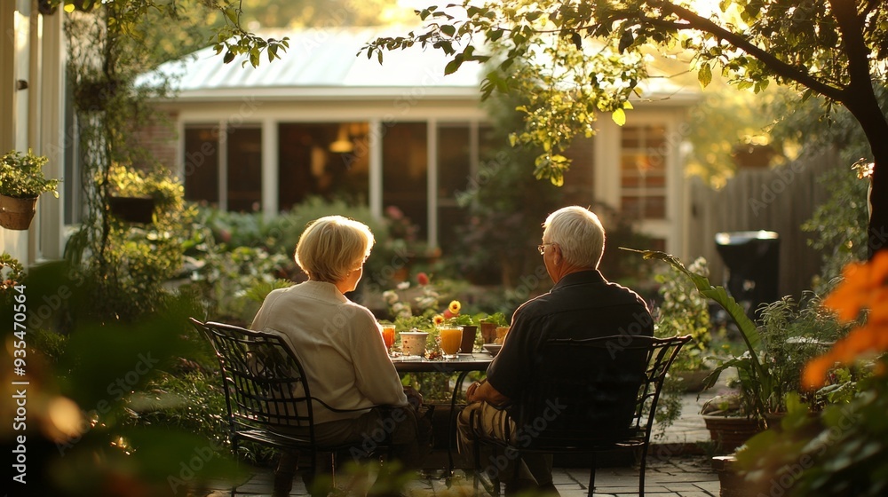 Senior Couple Enjoying a Senior Couple Enjoying a