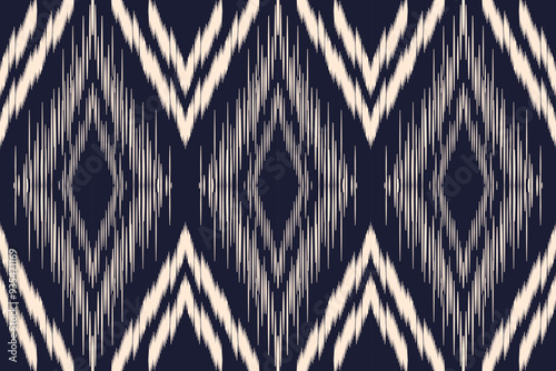 Ethnic ikat seamless pattern.beautiful pattern. folk embroidery,bohemian style,aztec geometric art ornament print.ethnic abstract art.Seamless fabric.design for fabric, carpet, wallpaper, clothing.
