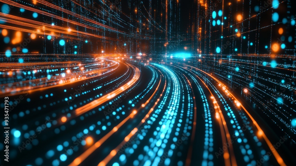 A technology background is needed to generate stock for a fiber optic network cable. A technology background is needed to generate stock for a fiber optic network cable.