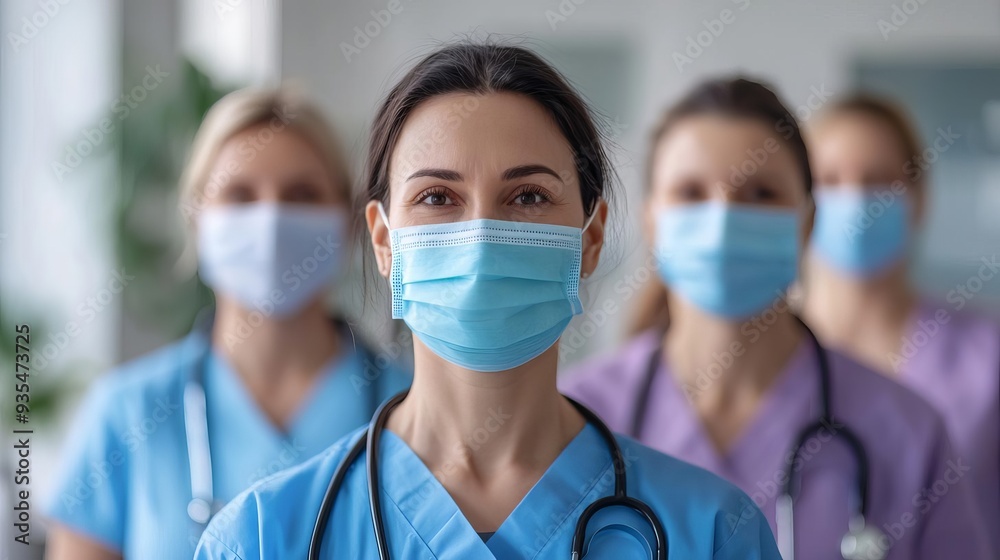 Group of doctors in a virtual meeting discussing patient care, remote collaboration, telemedicine in healthcare Group of doctors in a virtual meeting discussing patient care, remote collaboration, telemedicine in healthcare