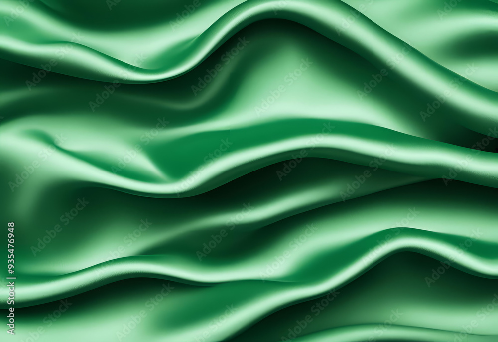Obraz premium Green satin backgound