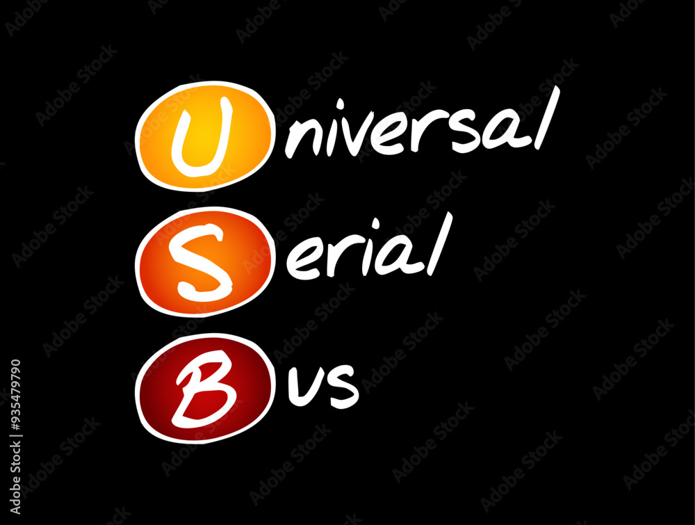 Universal Serial Bus Graphics USB Universal Serial Bus - common interface that enables communication ...