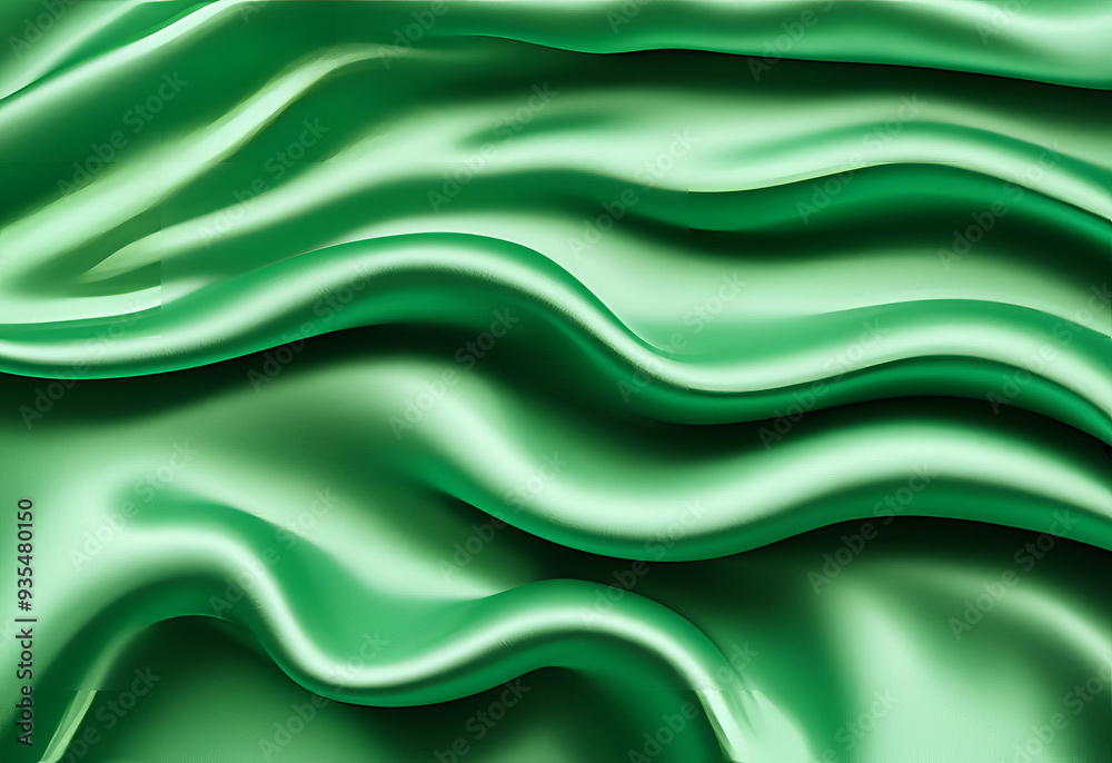 Green satin backgound Green satin backgound