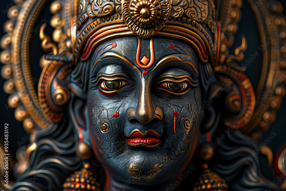 Statue of god created with generative AI technology Statue of god created with generative AI technology