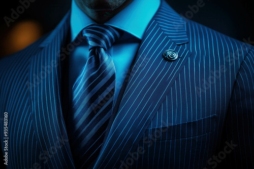 Pinstripe Suit Background