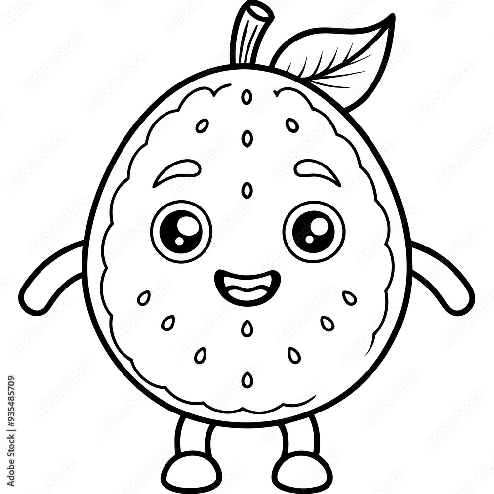 Obraz premium fruit Coloring Page