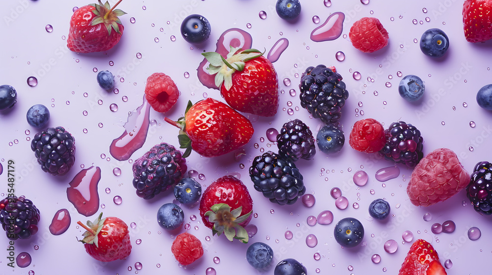 fruits and vegetables splashing in a graphic advertising background. fruits and vegetables splashing in a graphic advertising background.
