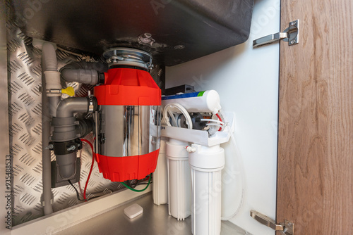 In-Sink-Erator disposal garbage build in the kitchen furniture