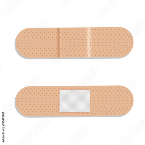 A set of band aids icon. Vector illustration EPS10.