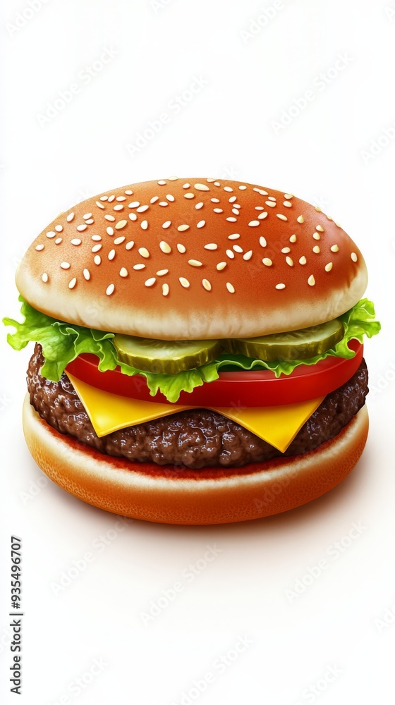 Delicious Cheeseburger. Delicious Cheeseburger.