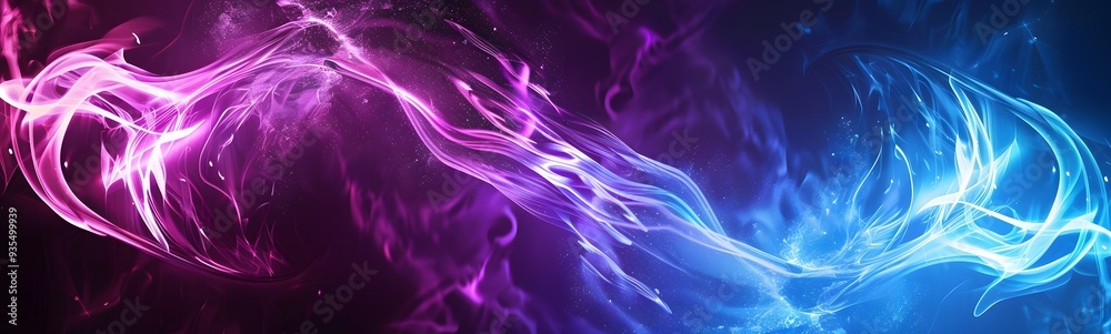 Abstract blue and purple dynamic background.Futuristic vivd neon swirl lines. Light effect. Abstract blue and purple dynamic background.Futuristic vivd neon swirl lines. Light effect.