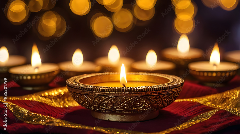 Diwali lamp element. Diwali Celebration Lighting a Sparkler Alongside Traditional Diya Oil Lamp. Diwali lamp element. Diwali Celebration Lighting a Sparkler Alongside Traditional Diya Oil Lamp.