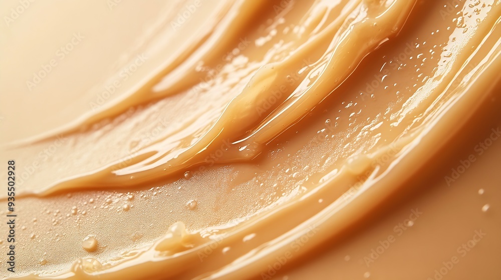 texture gel serum on beige background : Generative AI