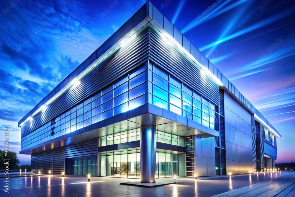 Sleek, modern, silver architecture with a subtle, pulsing blue light, suggesting advanced, high-tech security systems and futuristic infrastructure. Sleek, modern, silver architecture with a subtle, pulsing blue light, suggesting advanced, high-tech security systems and futuristic infrastructure.