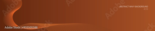 Abstract orange background with wavy lines on negative space, creating a sense of dynamic flowing shape for design