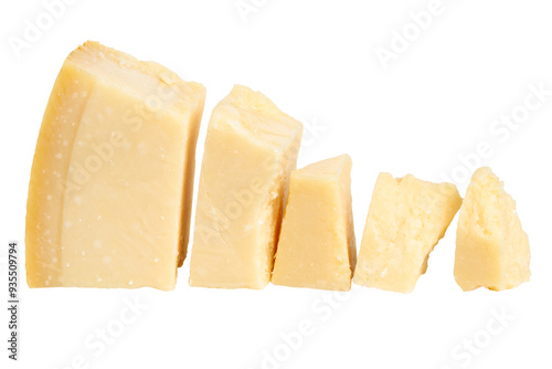 Obraz na płótnie parmesan cheese on empty background.