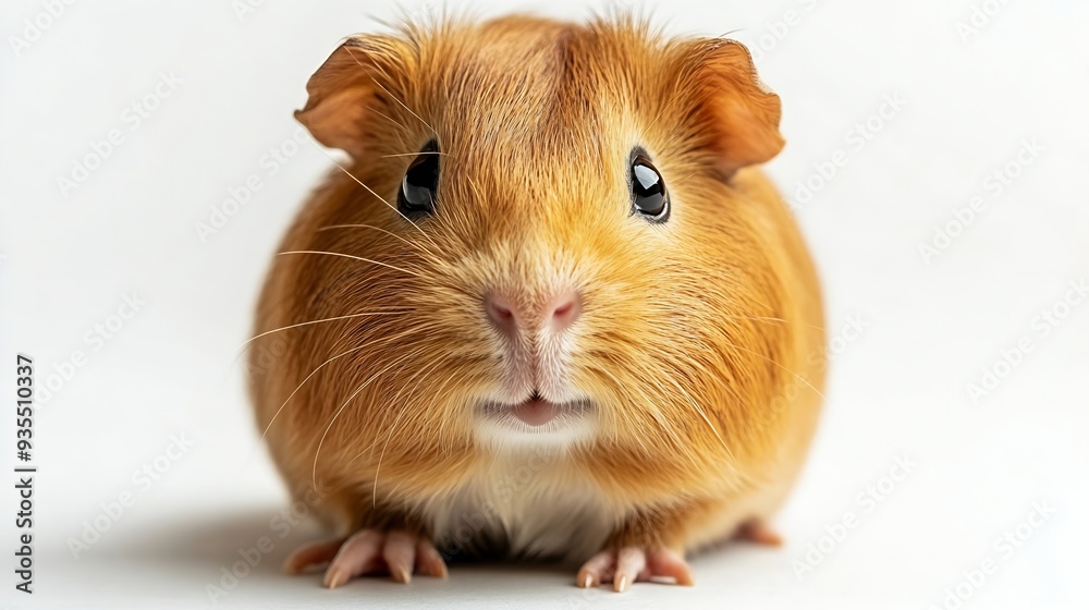 Guinea pig isolated on white : Generative AI Guinea pig isolated on white : Generative AI